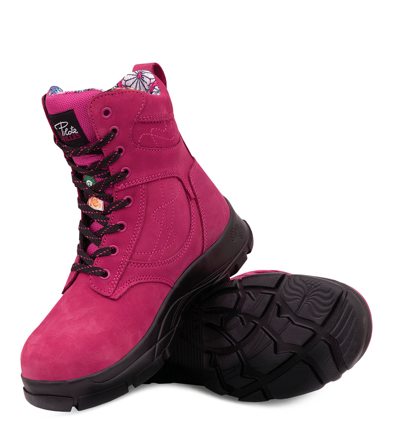 PF688 | Lightweight 8" Leather Work Boots, Waterproof Membrane