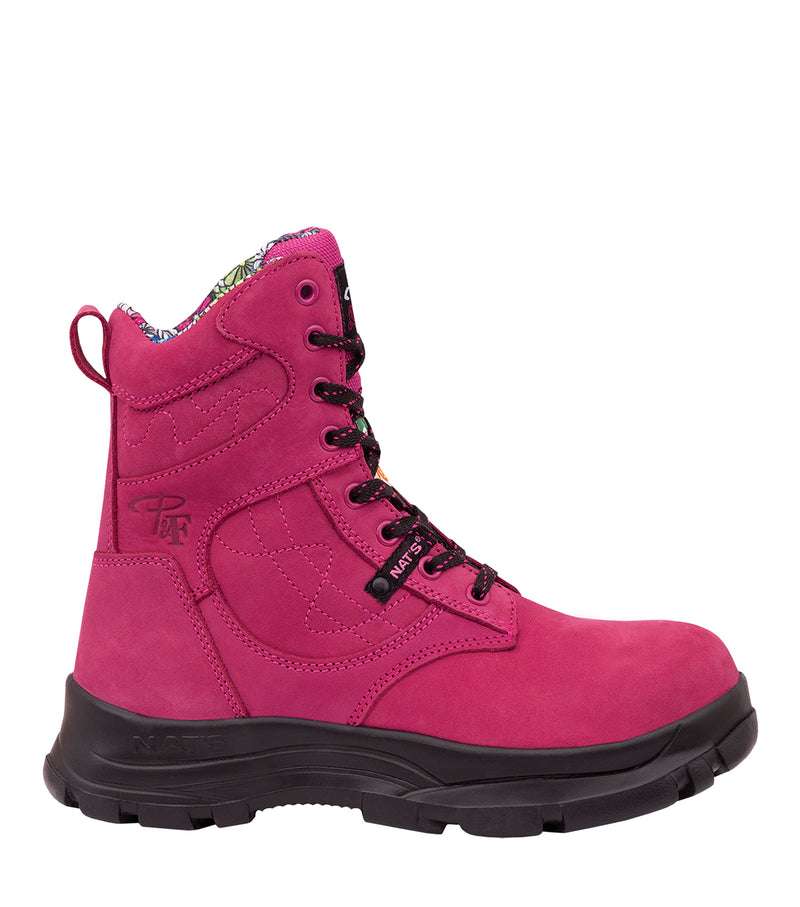 PF688 | Lightweight 8" Leather Work Boots, Waterproof Membrane