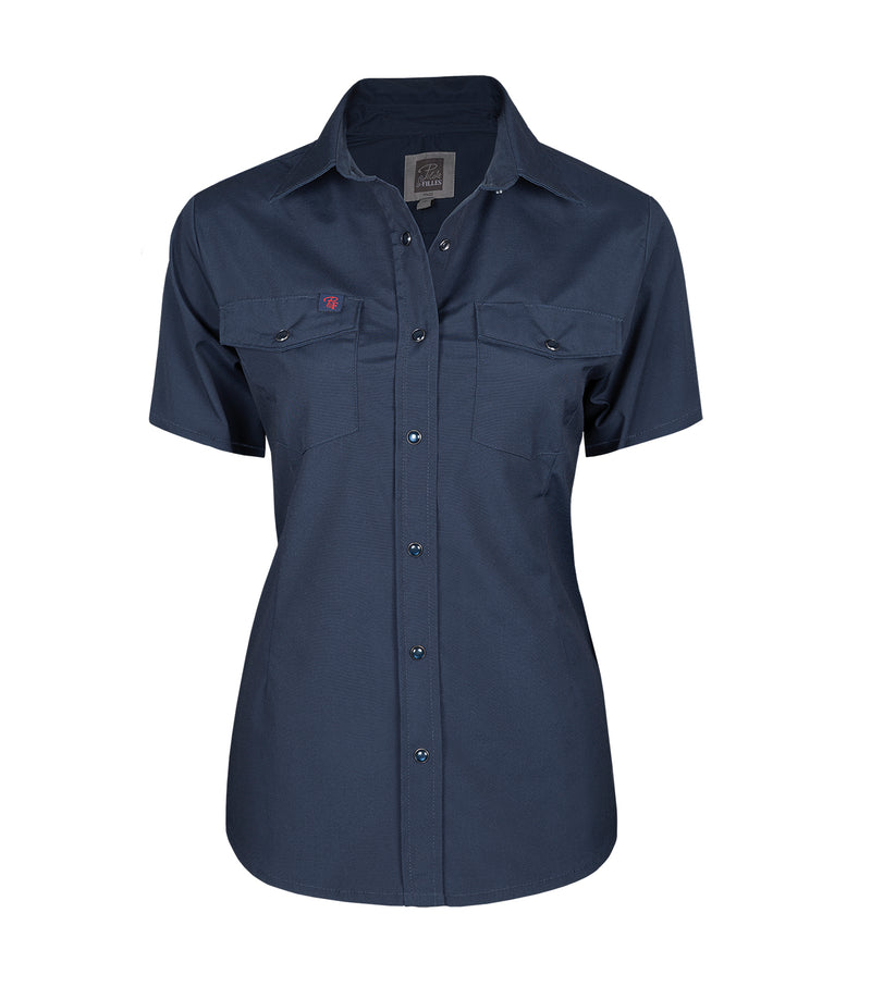 PF435 | Chemise de travail extensible à manches courtes
