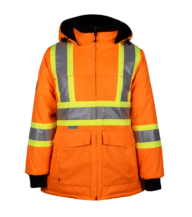 PF400 l Manteau d'hiver doublé avec bandes réfléchissantes