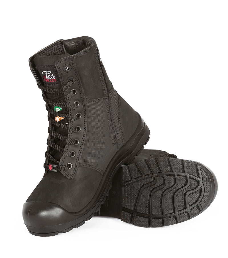 PF368 | Bottes de travail 8" en cuir, cap en acier
