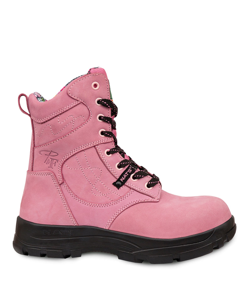 PF688 | Lightweight 8" Leather Work Boots, Waterproof Membrane
