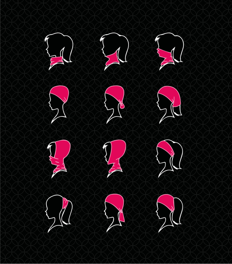 PF035 | Multi-Functional Tubular Scarf for Hair, Head, and/or Neck