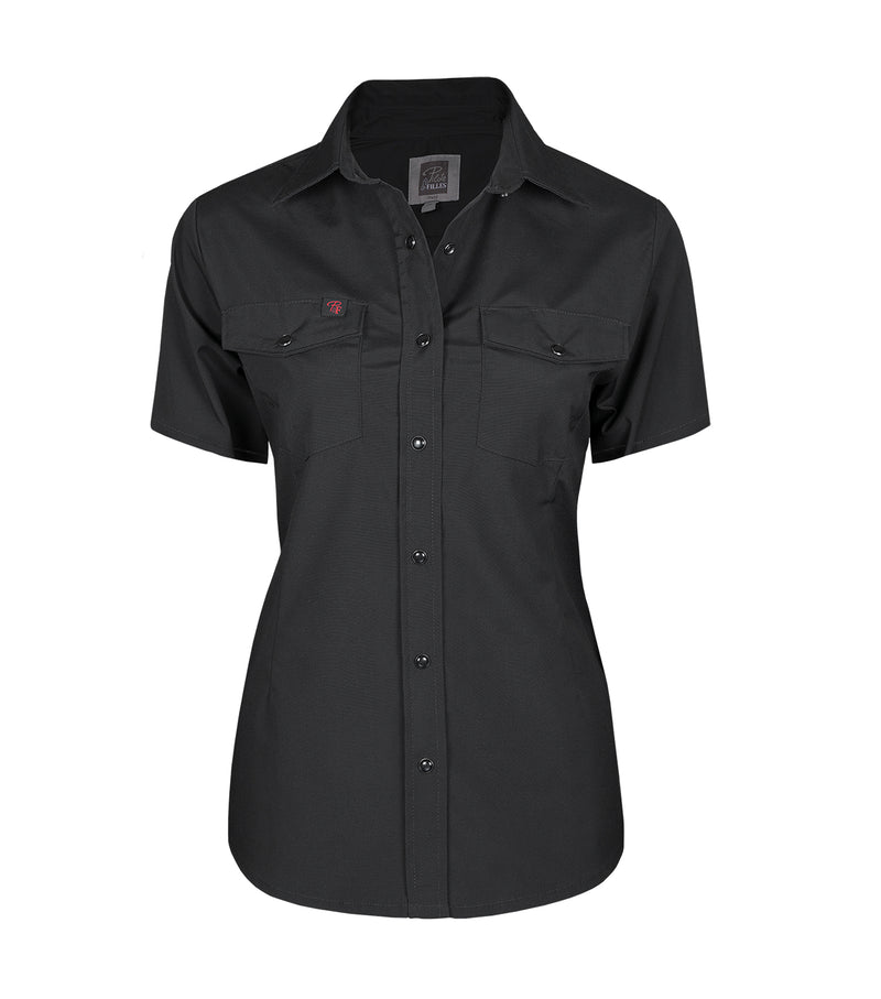 PF435 | Chemise de travail extensible à manches courtes