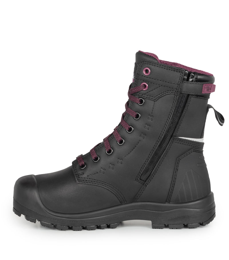 PF6002 | Bottes de travail 8" en cuir, protection métatarsienne intern