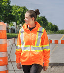 PF2004 | Chandail capuchon haute visibilité bandes réfléchissantes 4"