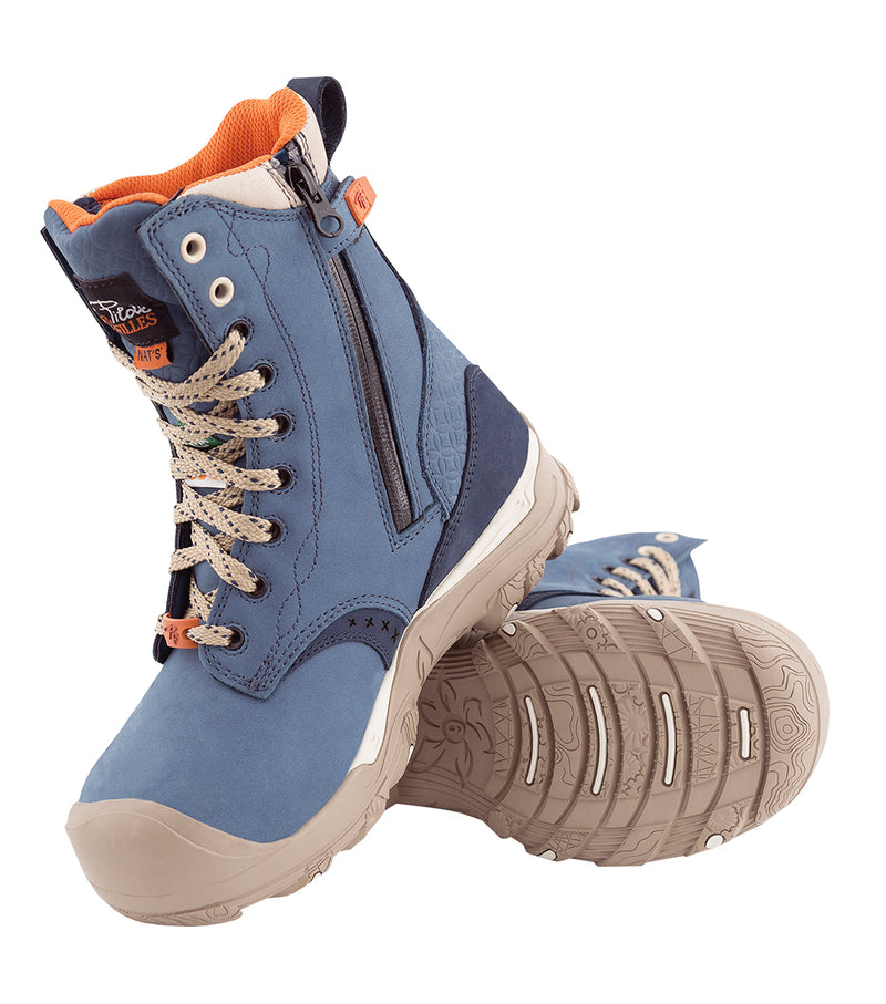PF648 | Bottes de travail 8" en cuir nubuck, membrane imperméable