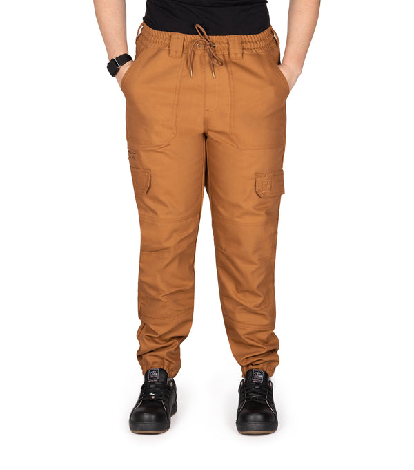 PF840 | Pantalon style jogger en coutil extensible
