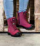 S558 | Bottes de travail 8" en cuir nubuck, cap en acier