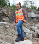 PF6002 | 8" Leather Work Boots, Internal Flexible Metguard Protection