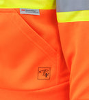 PF2004 | Chandail capuchon haute visibilité bandes réfléchissantes 4"