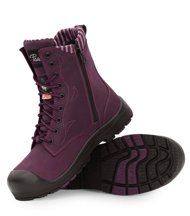 PF358 | Bottes de travail 8" en cuir, cap en acier