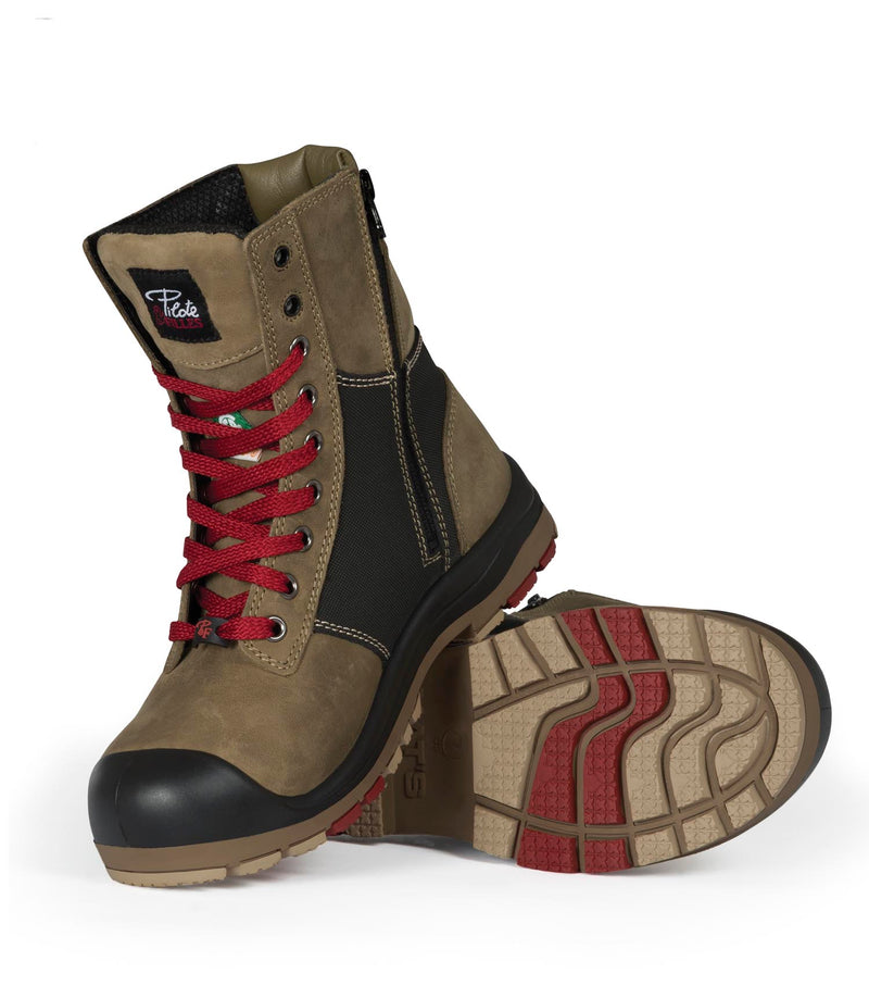 PF368 | Bottes de travail 8" en cuir, cap en acier