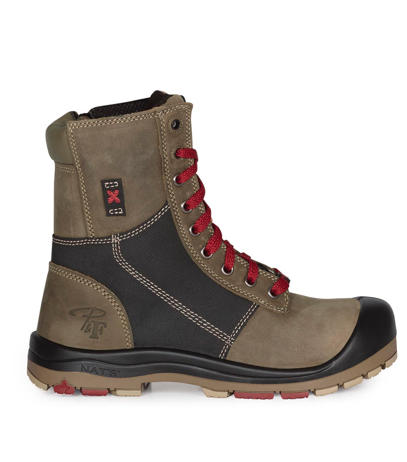 PF368 | Bottes de travail 8" en cuir, cap en acier
