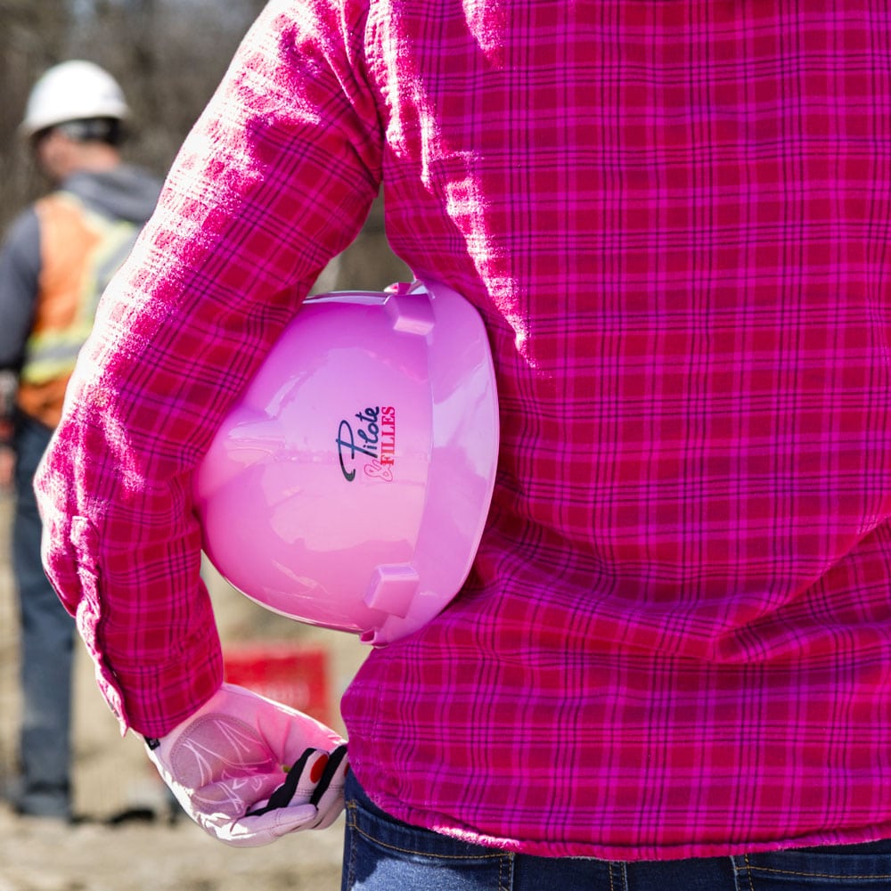 Pilote et filles | Casque de sécurité rose | Pink hard hat