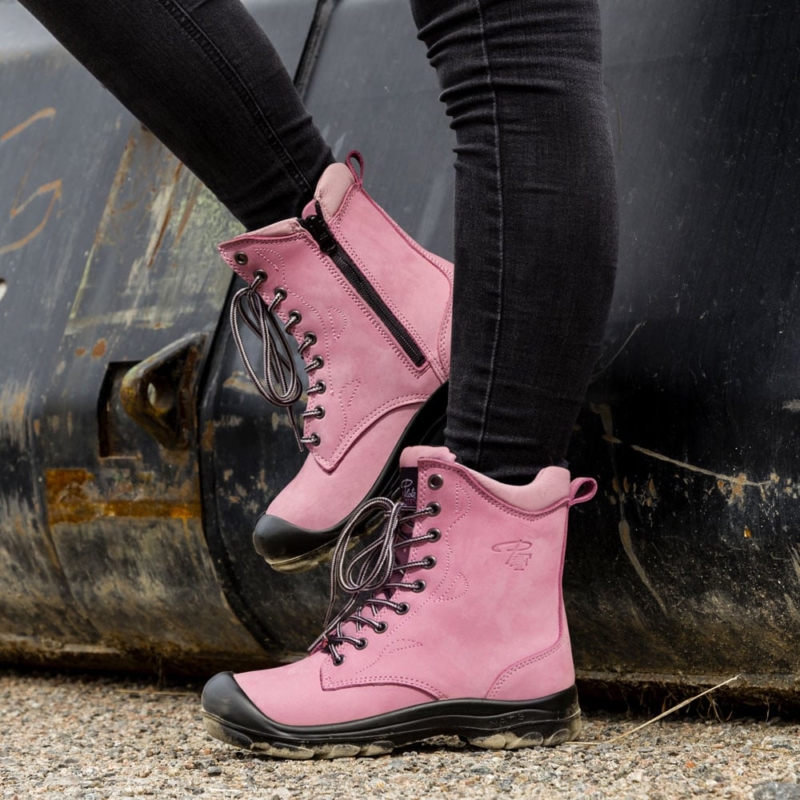 Pilote et Filles | Bottes de sécurité pour femme S558 Rose Lifestyle