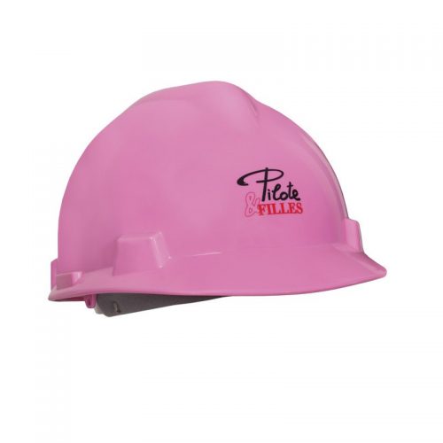 Pilote et filles | Casque de sécurité rose | Pink hard hat