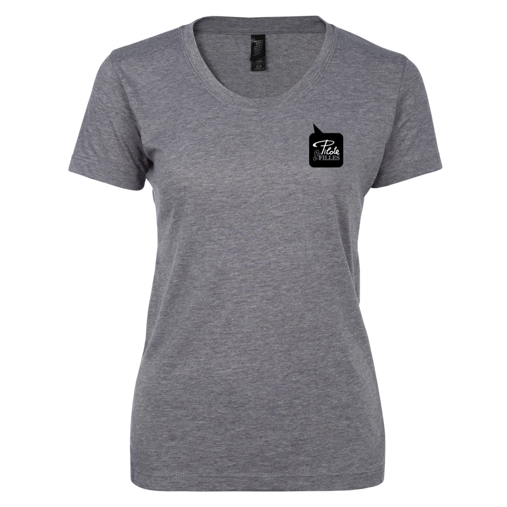 T-shirt à col rond pour femme | Pilote et Filles