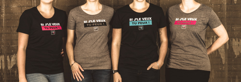 T-shirt à col rond pour femme | Pilote et Filles