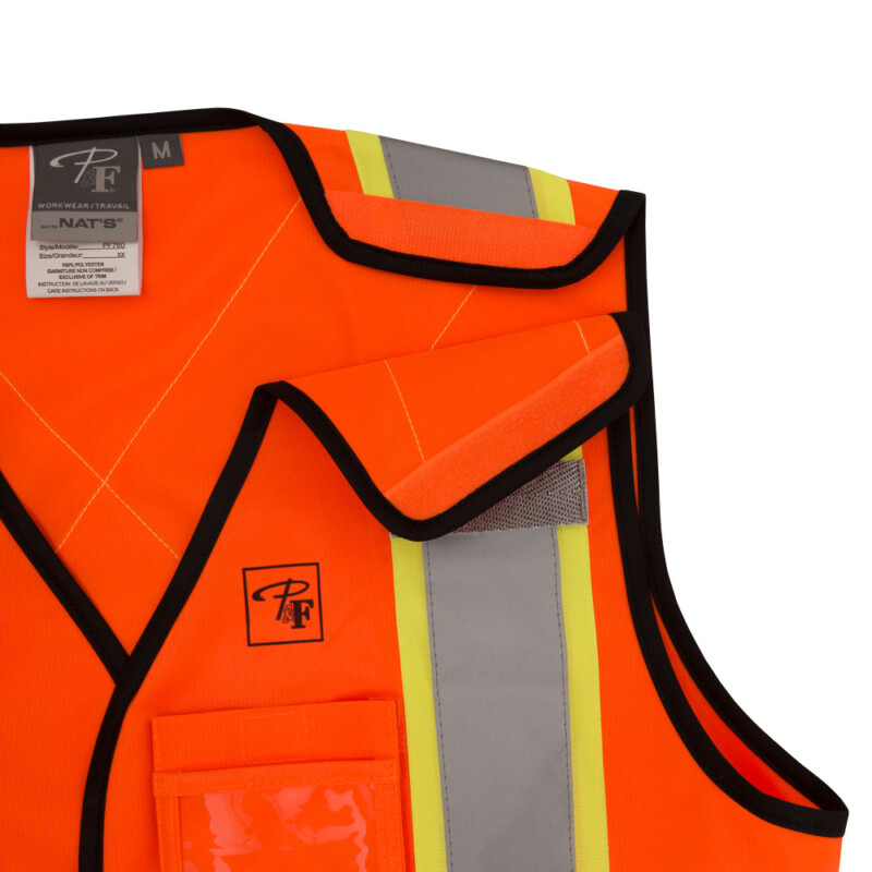 Veste de sécurité haute visibilité pour femme de couleur orange