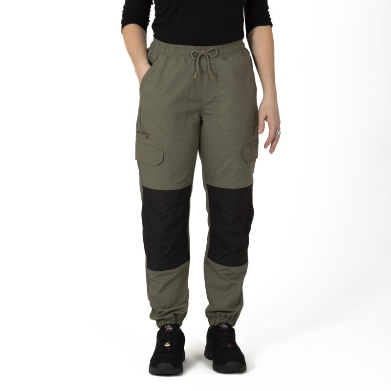 pantalon leger multi-usages pour femme de couleur vert