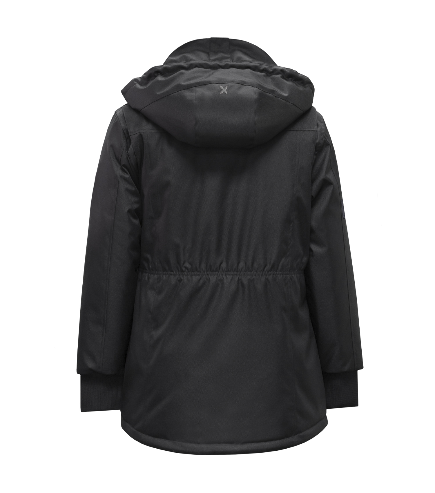 Manteau d'hiver doublé pour femme - Couleur Noir PF489 vue de dos
