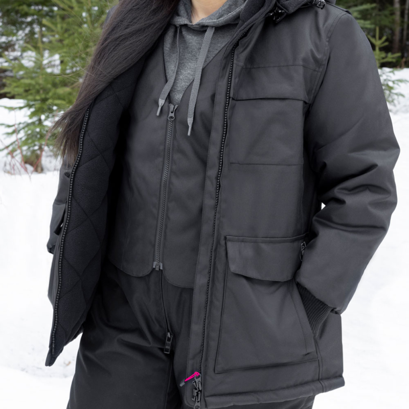 MANTEAU D’HIVER DOUBLÉ PF489 Lifestyle 3 Détails